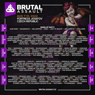 Brutal Assault #27: Cartel completo de los escenarios principales